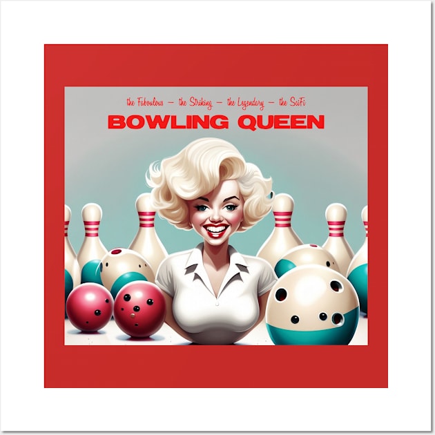 SciFi Bowling Queen Wall Art by Kingrocker Clothing